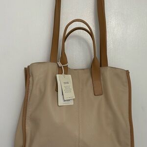 Lucky Brand Tan Leather Tote Bag NWT